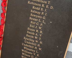 WW2 diggers on the Bega Civic Centre honour roll