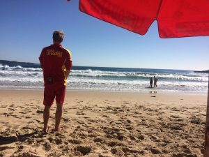 Tathra Beach lifeguards on the job