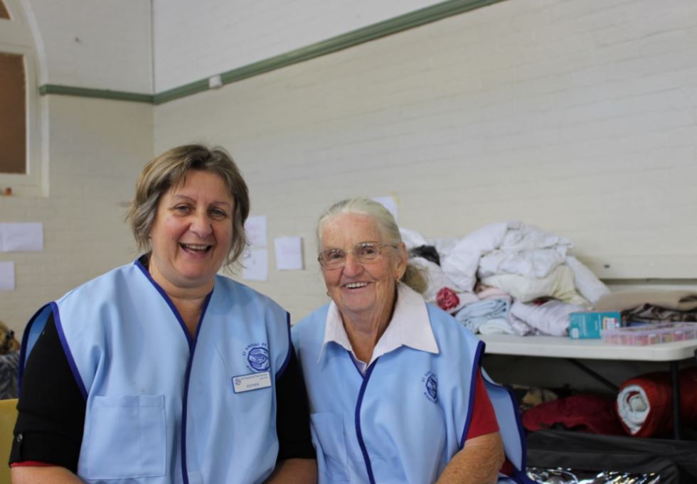 Esther Filmer and Deanna Doroth from St Vincent de Paul in Bega. Photo: Ian Campbell.