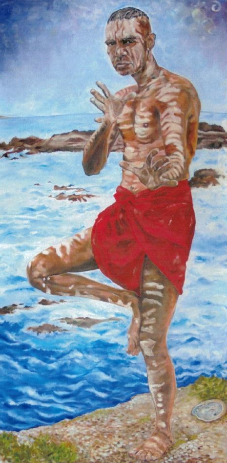 "High Tide at Mystery Bay" portrait of Warren Foster by Vickie McCredie.