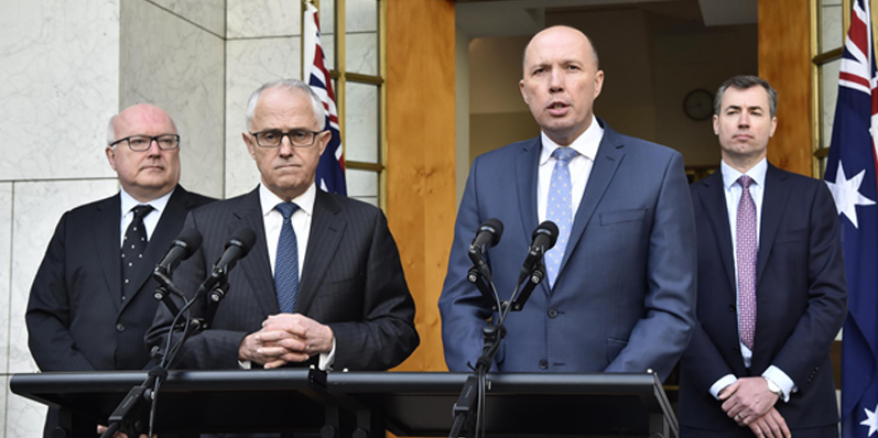 Malcolm Turnbull and Peter Dutton