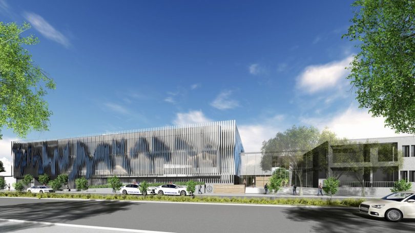 Artist's impression of new Queanbeyan Police Station and courthouse.