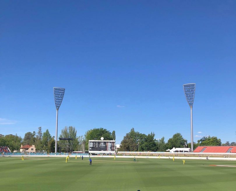 Blue skies but the heat could become too much for sport in Canberra. Photo: Tim Gavel.