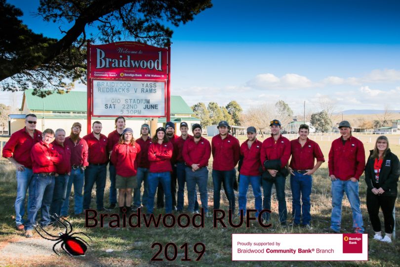 The Braidwood Redbacks team. Photo: Supplied