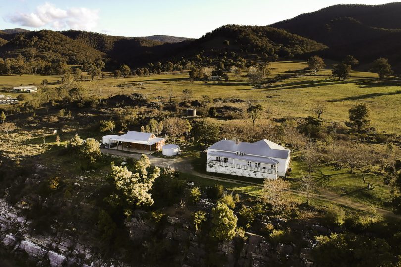 Beautiful home perched on its limestone escarpment surrounded by caves and fossils. Photo: supplied