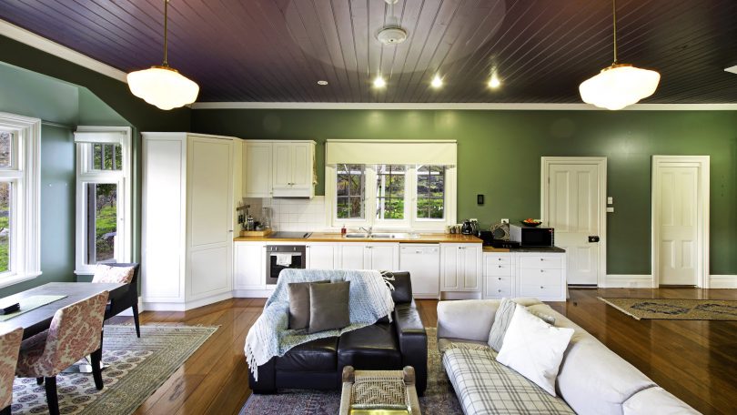 The kitchen and living open plan is the hub of this house. Photo: Supplied