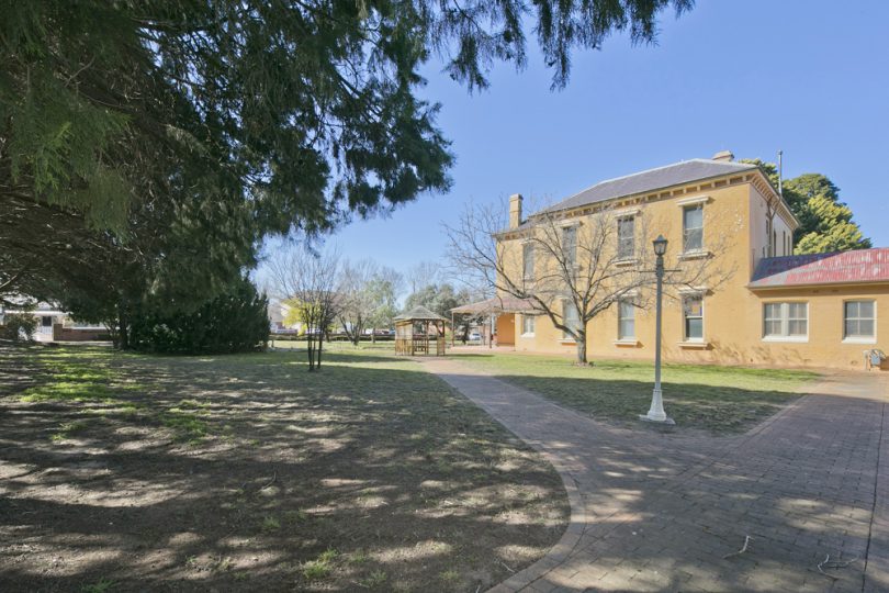 Very stately Carrawarra House commands her parkland home. Photo: Supplied