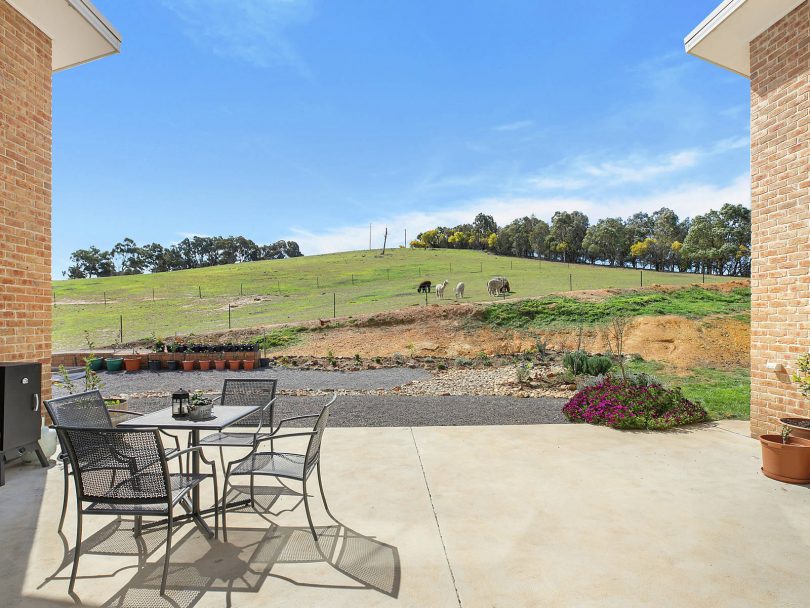 The property includes windbreaks, fencing and stables 