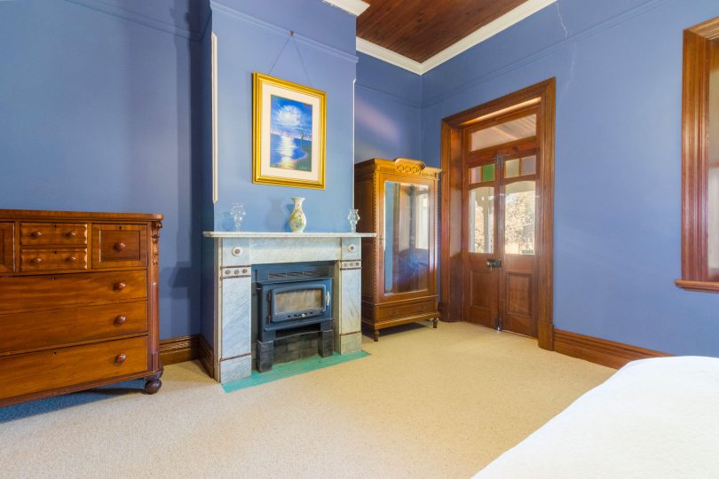 Towering ceilings and original features throughout the home. Photo: Supplied