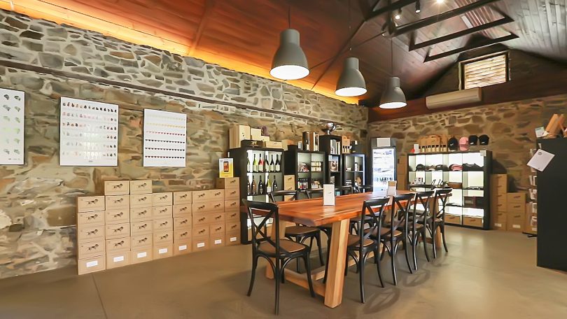 The renovated stables are now fabulous cellar door