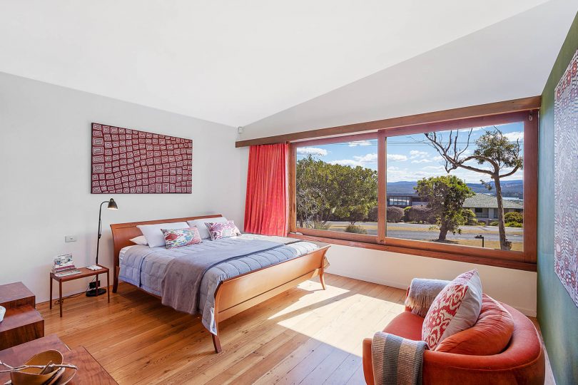Sea views and sea breezes from the bedrooms in Merimbula. Photo: Supplied