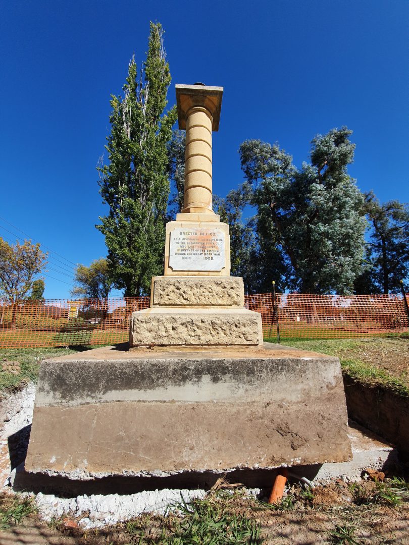 The Boer War Memorial at Queanbeyan.