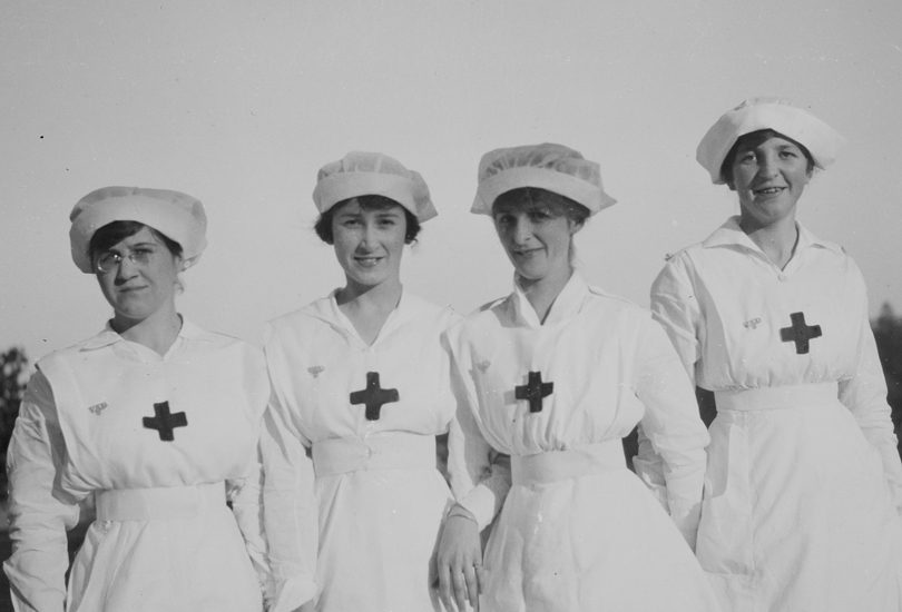 Four Red Cross nurses