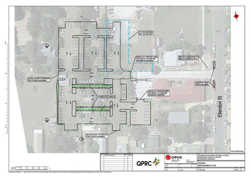 Plan for the carpark