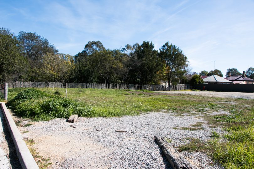 Part of the site off Ellendon St in Bungendore