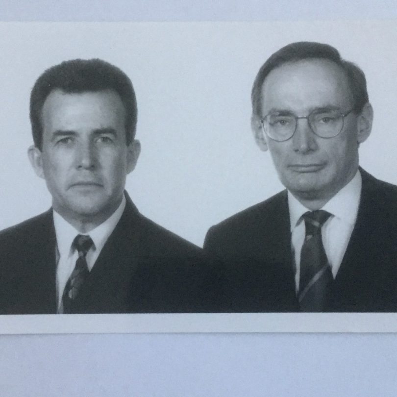 en Sullivan (left) and then NSW Opposition Leader Bob Carr