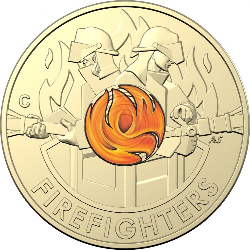 New $2 coin honouring Australia's firefighters.