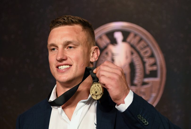 Jack Wighton with the Daley M medal