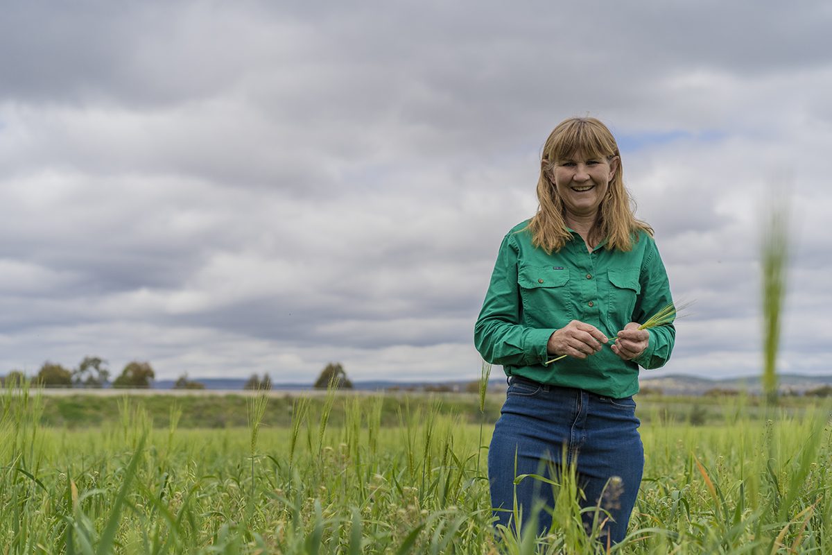 Anne McGrath on the family property Majura House.