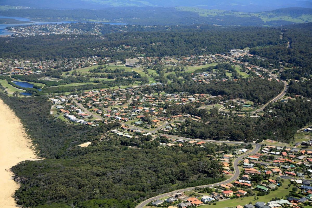 Aerial view of Bega.