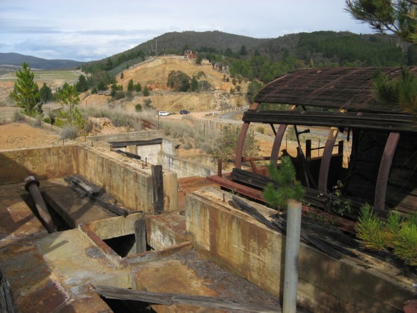Part of the Lake George Mine at Captains Flat.