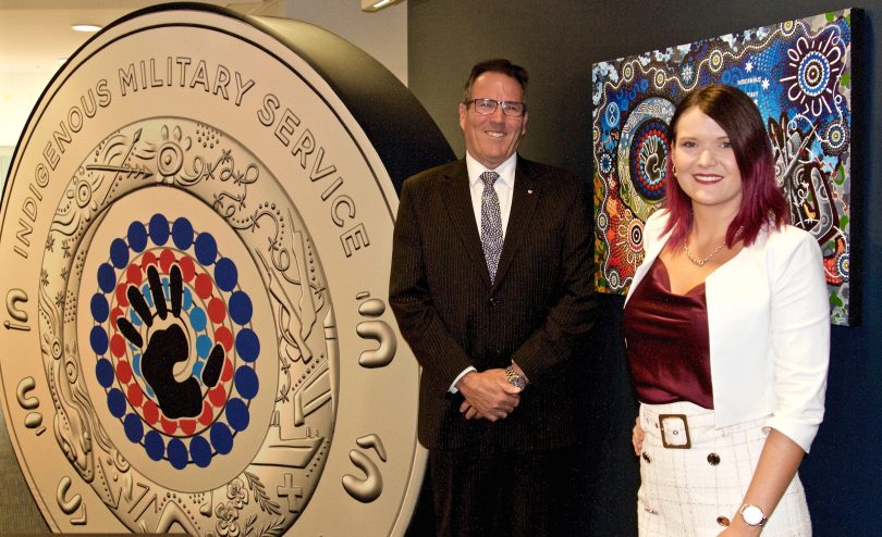 Royal Australian Mint CEO and Indigenous artist at coin launch