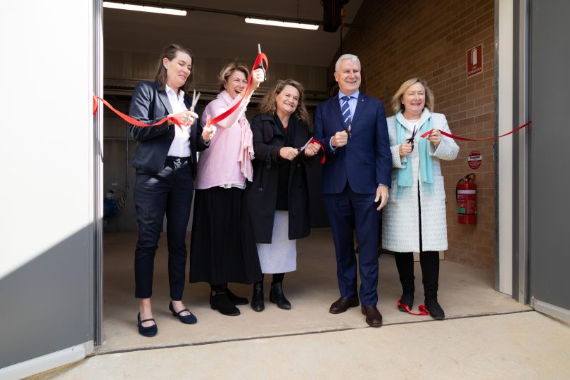Ribbon cutting at the opening of the Yass to Murrumbateman pipeline