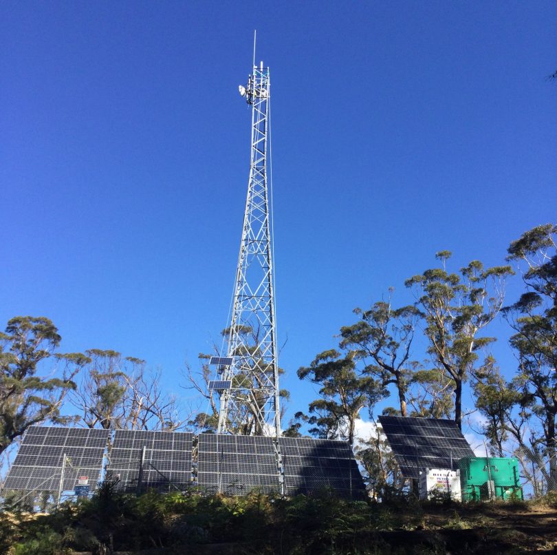 Telstra mobile base station at Buckenbowra