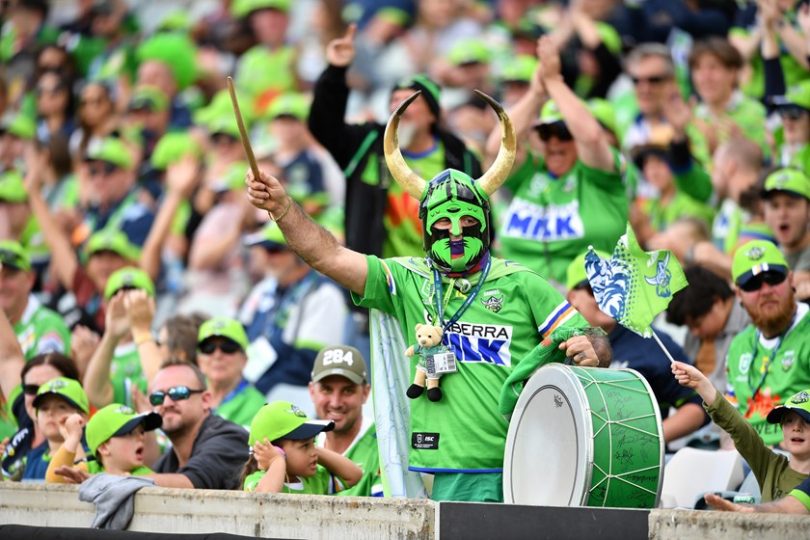 Canberra Raiders' fans