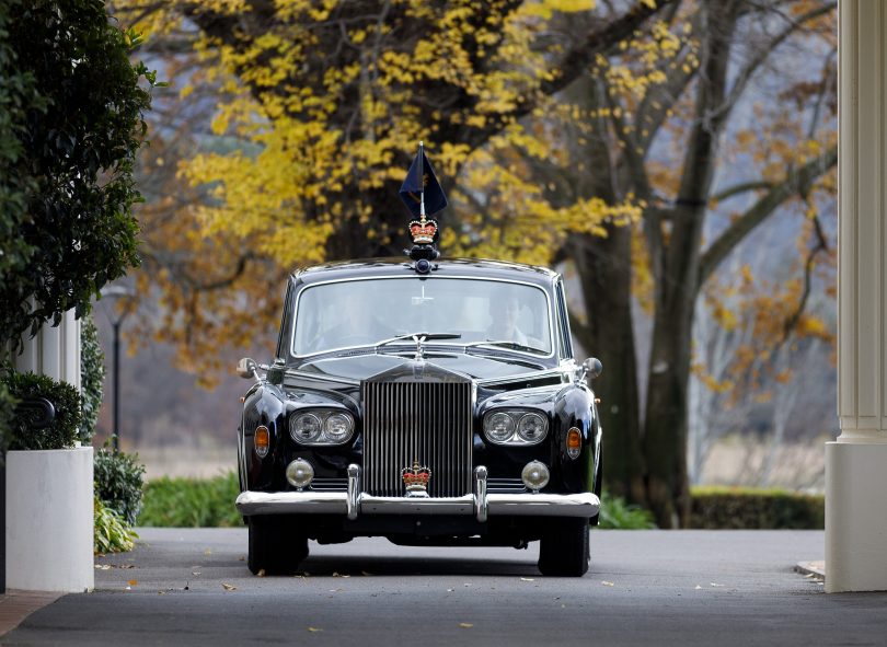 Governor-General's Rolls-Royce outside Government House