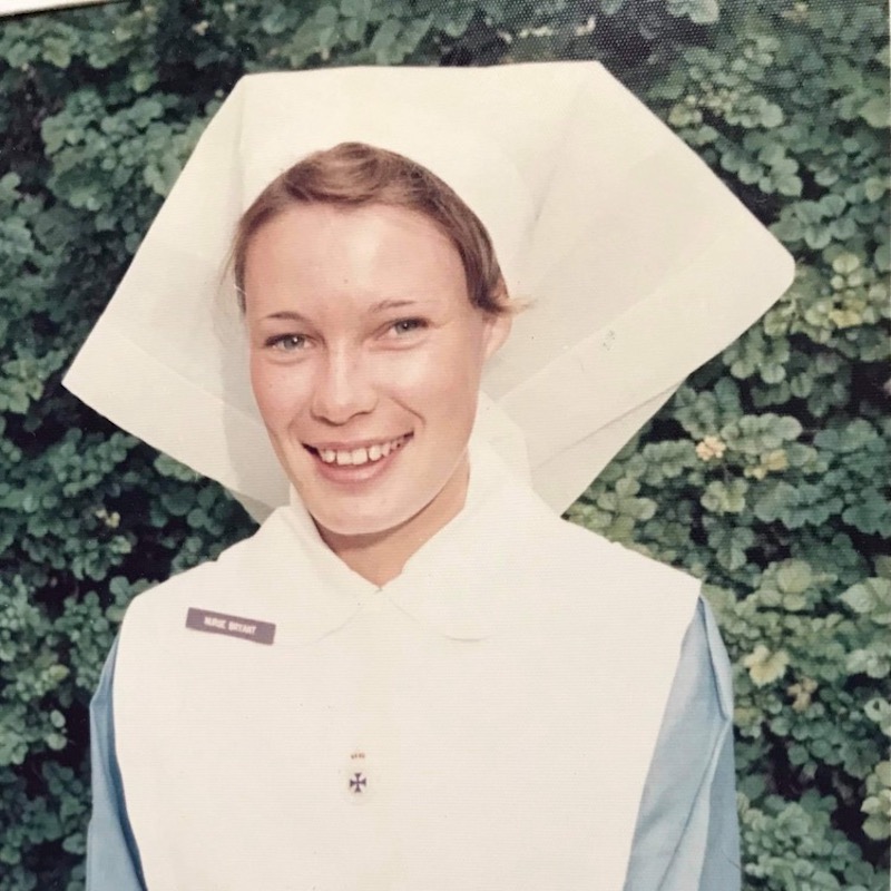 Di Green as a young nurse