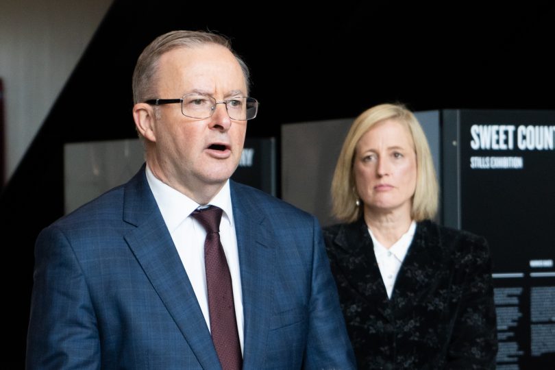 Prime Minister Anthony Albanese and Senator Katy Gallagher