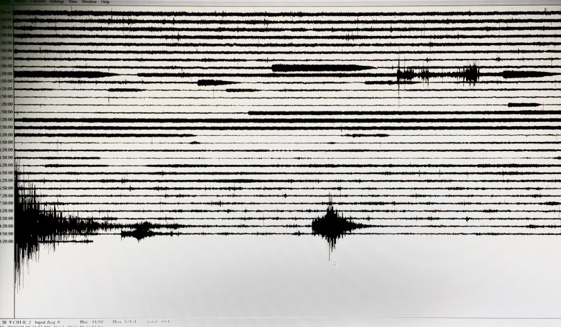 Seismograph reading