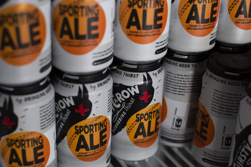 Cans of Sporting Ale