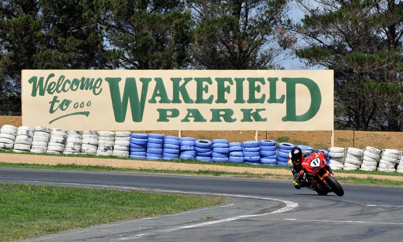Motorcyclist at Wakefield Park