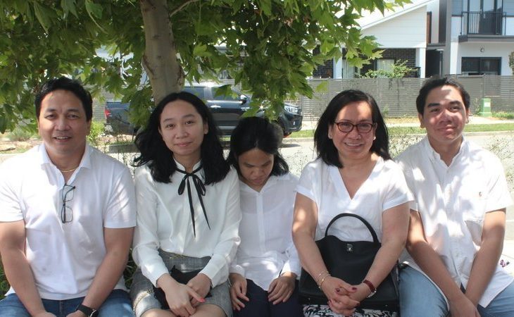 Queanbeyan-based Jestingor family - Joey, Yzabella, Patricia, Rezy and Gabriel 