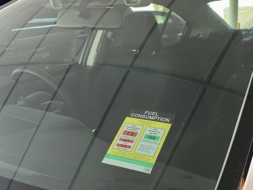 Windscreen sticker