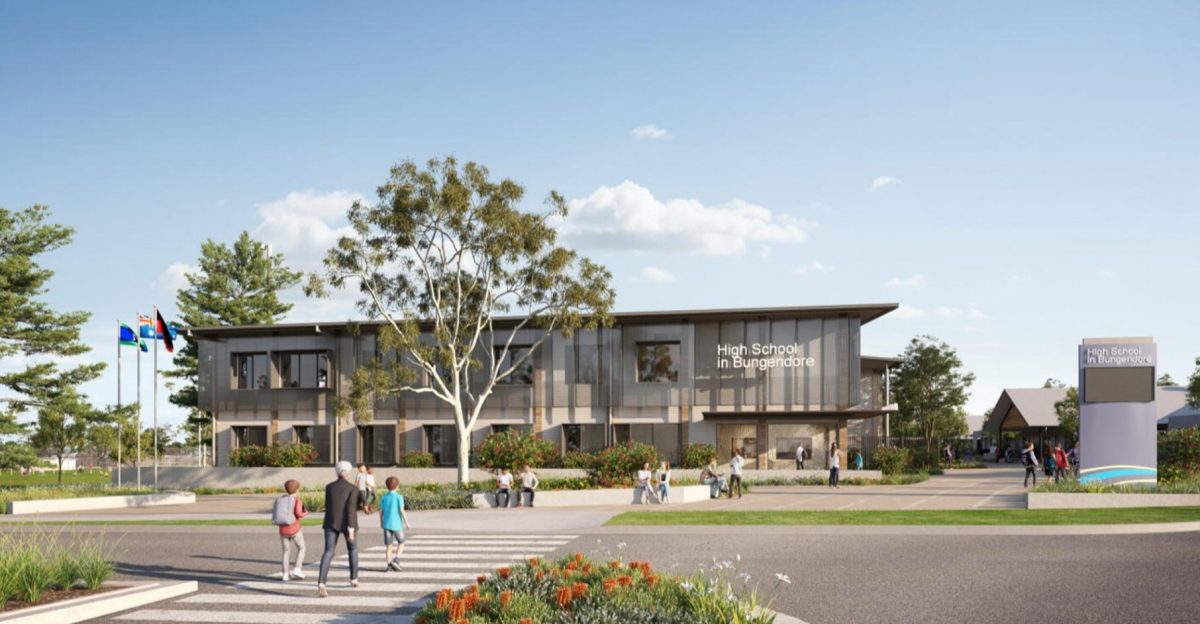 Artist's impression of the proposed Bungendore High School. Photo: Department of Education.