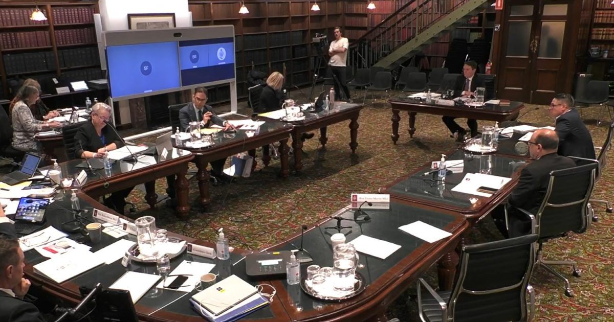 Inquiry in the NSW Parliament