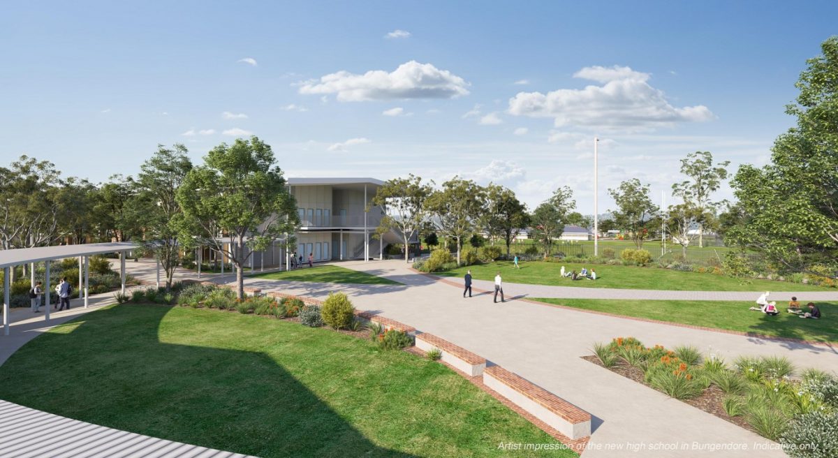 Artist's impression of Bungendore High School