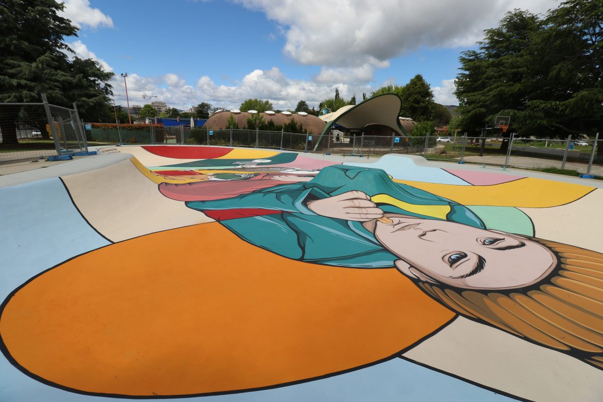mural at skatepark