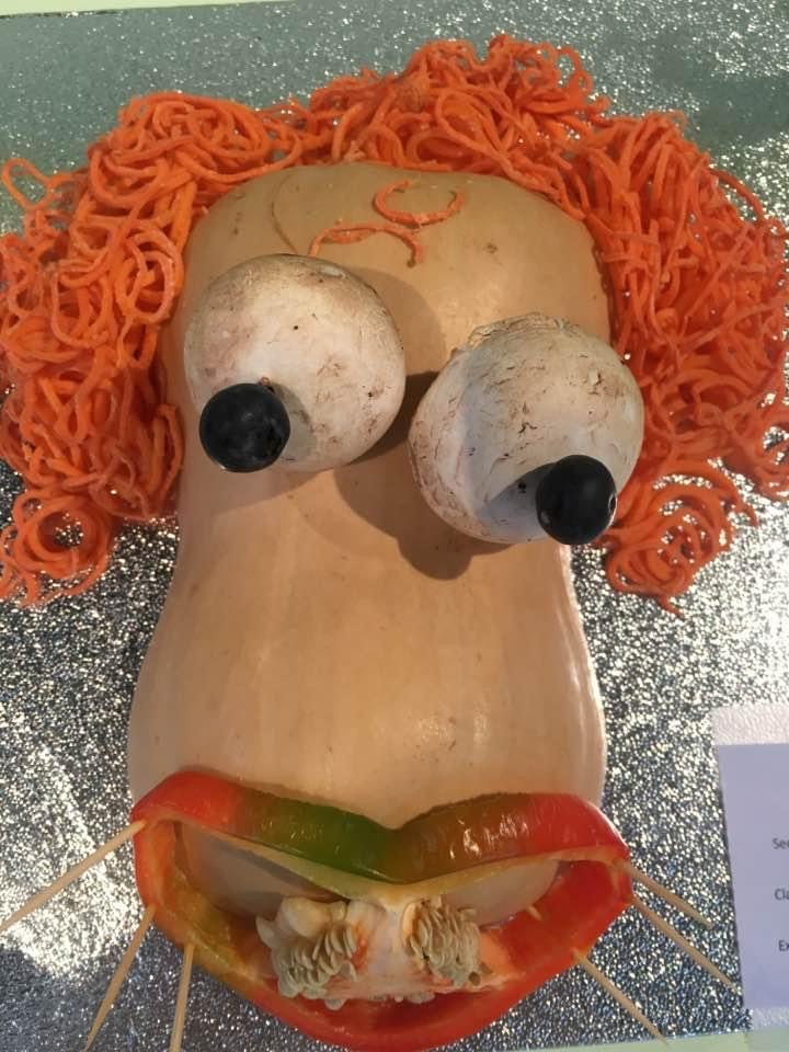 Face made from vegetables