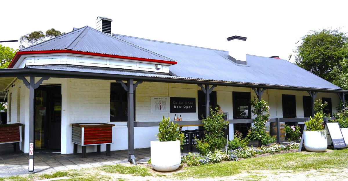 Exterior of white heritage building