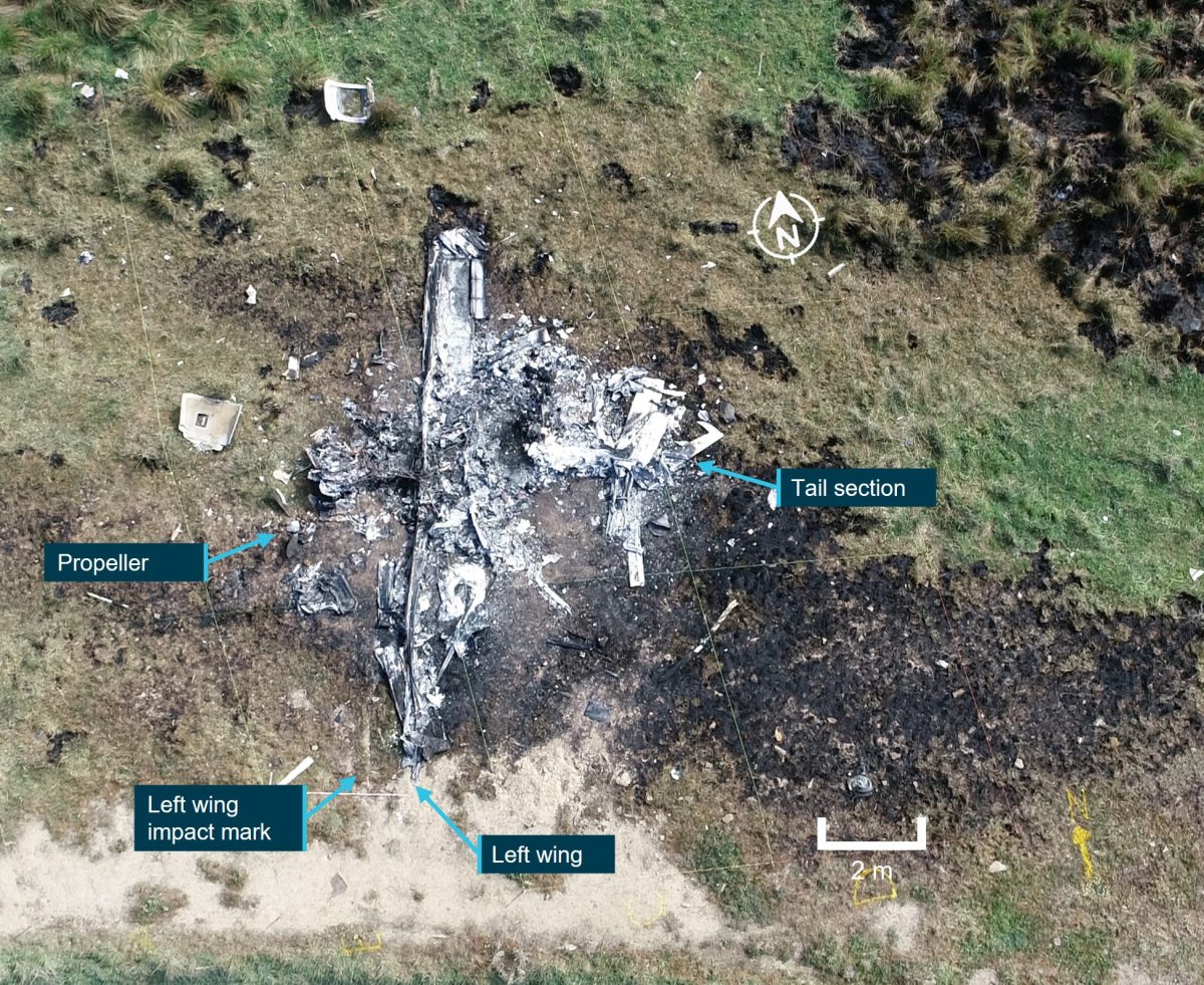 analysis of plane crash site