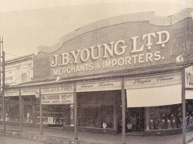 Old shopfront for JB Young