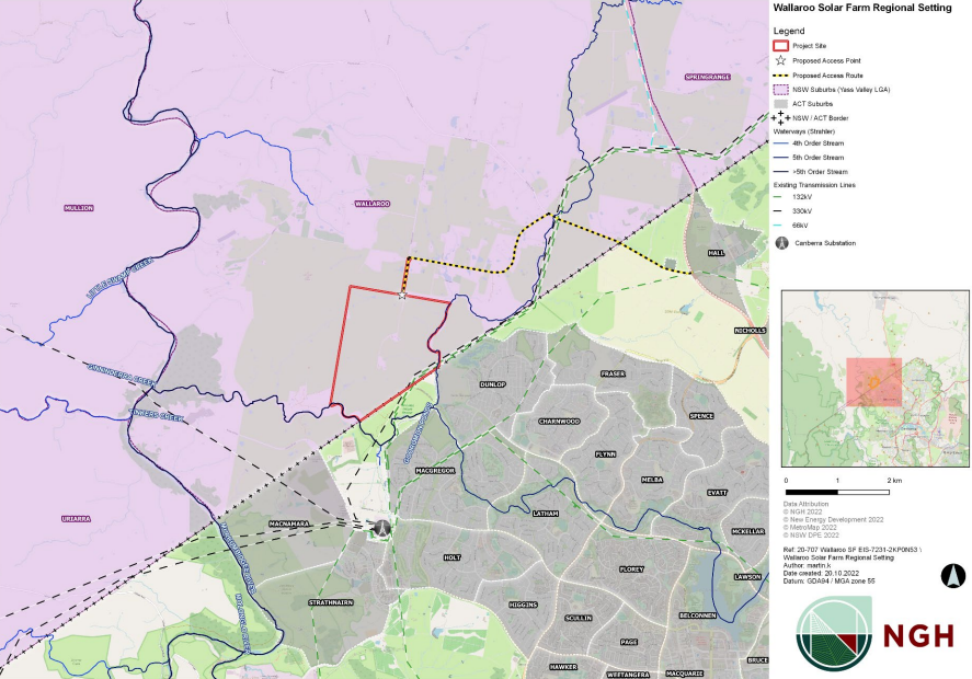 map of proposed development