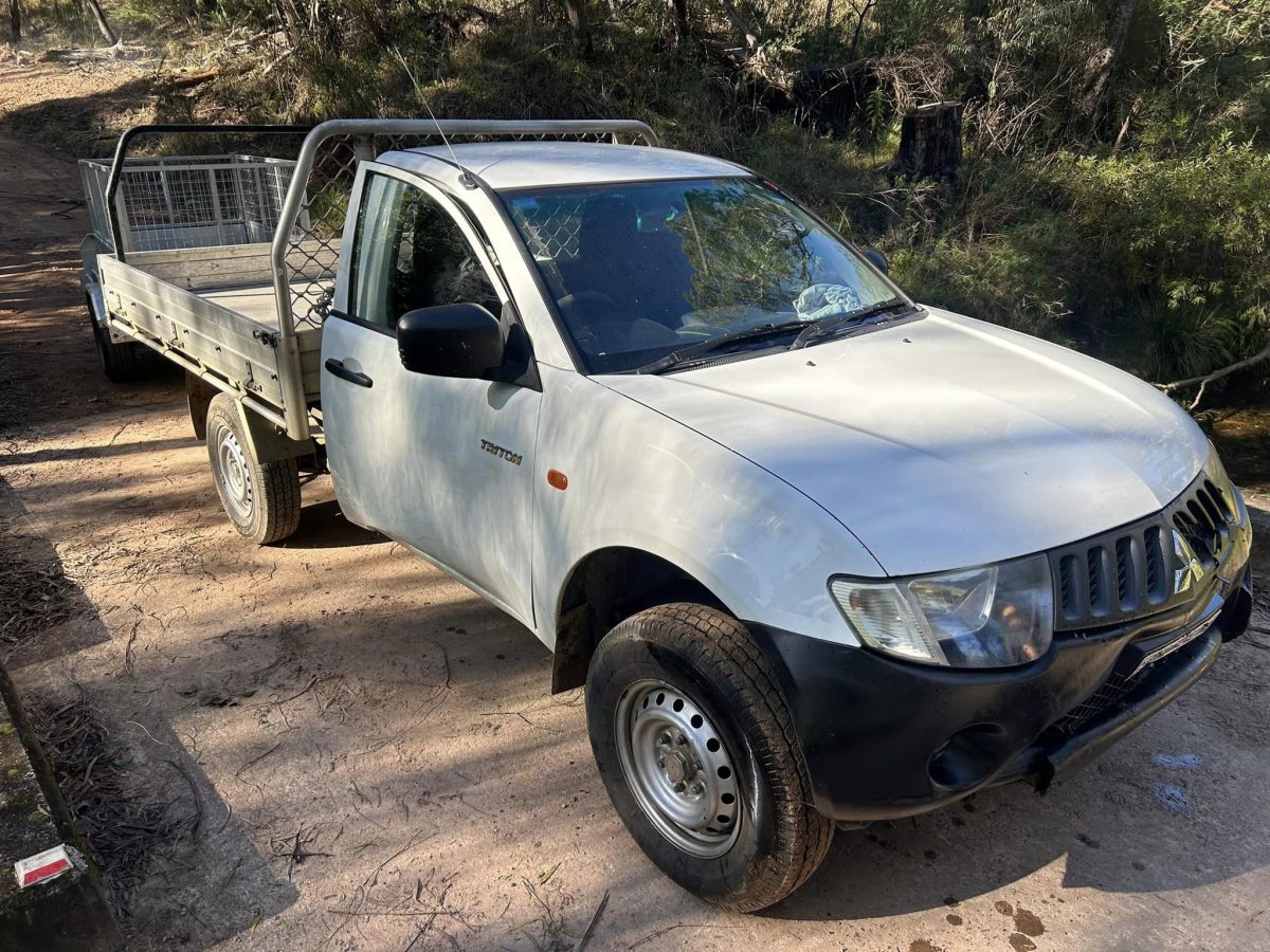 ute on dirt road