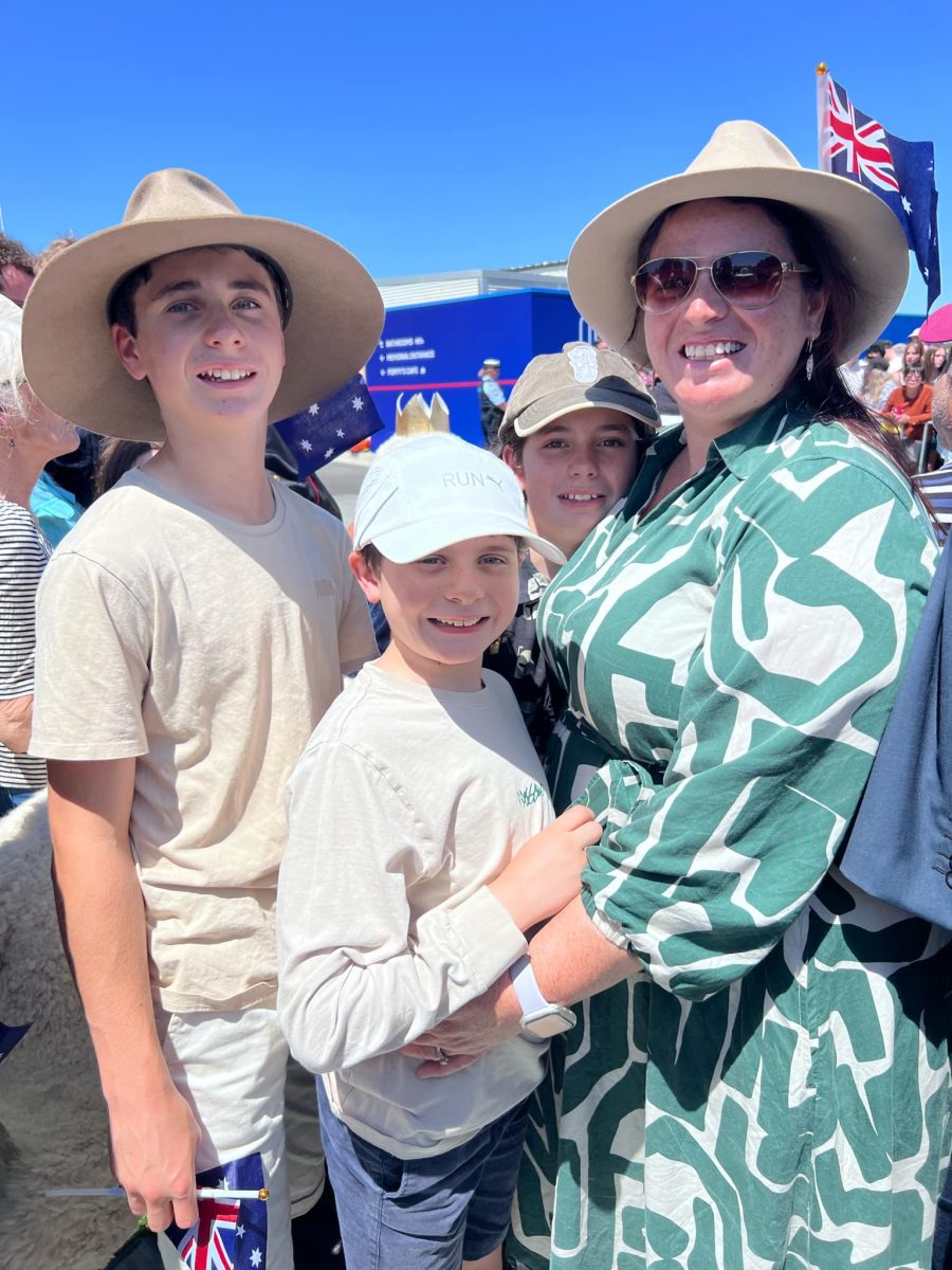 Jackson, Gabriel and Ivan with mum Claire Pearce