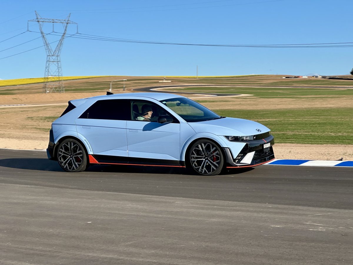 car on racetrack