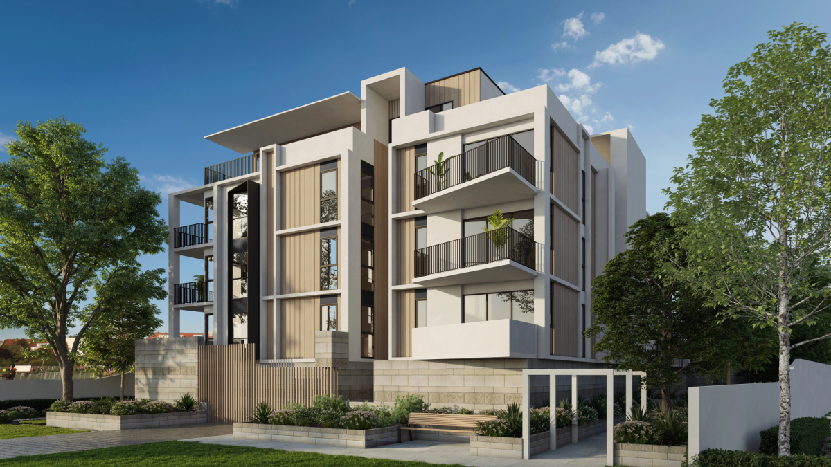 artist impression of apartment building